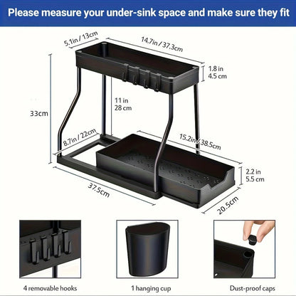 2-Tier Pull-Out Under Sink Organizer